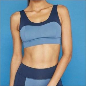 NWT Bandier DLC color block sports bra